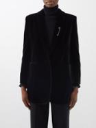 The Row - Jerry Velvet Tailored Jacket - Womens - Black