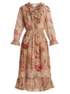 Zimmermann Corsair Ruffle Cotton Dress