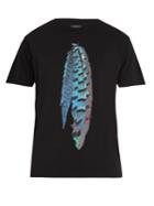 Marcelo Burlon Feather-print Cotton T-shirt