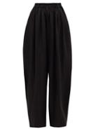 Matchesfashion.com Zanini - Tailored Linen Wide-leg Trousers - Womens - Black