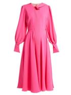 Matchesfashion.com Roksanda - Adyn Silk Georgette Midi Dress - Womens - Pink