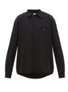 Matchesfashion.com Hope - Late Piped Crepe Shirt - Mens - Black