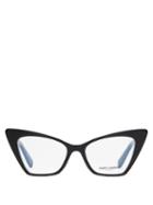 Matchesfashion.com Saint Laurent - Victoire Cat-eye Acetate Glasses - Womens - Black