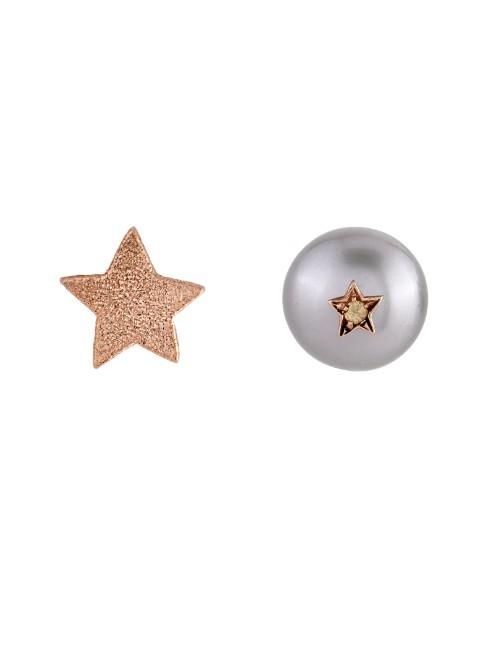 Carolina Bucci Sapphire, Pearl & Rose-gold Earrings