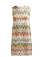 Matchesfashion.com Missoni - Zigzag Knit Mini Shift Dress - Womens - Multi Stripe