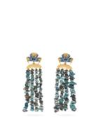 Matchesfashion.com Begum Khan - Mykonos King Crab Turquoise Clip Earrings - Womens - Blue