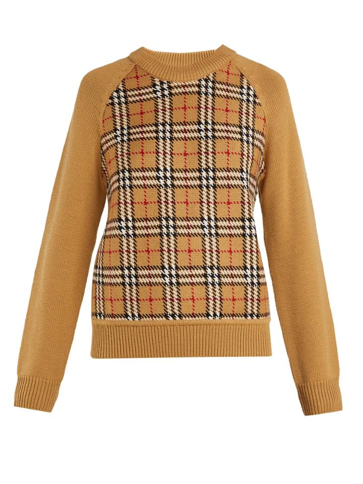 Burberry Walsham Vintage-check Wool Sweater
