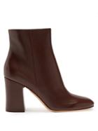 Gianvito Rossi Block-heel Leather Ankle Boots