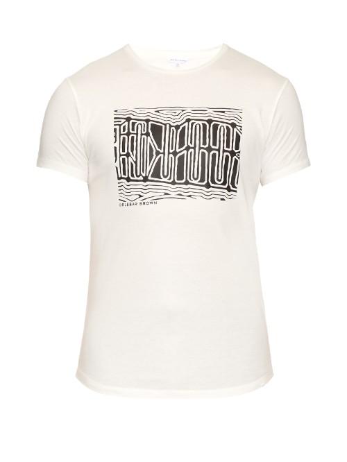Orlebar Brown Abstract-print Cotton T-shirt