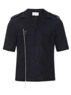 Maison Margiela Zip-front Cotton Shirt