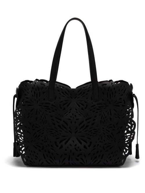 Matchesfashion.com Sophia Webster - Liara Butterfly Leather Tote - Womens - Black