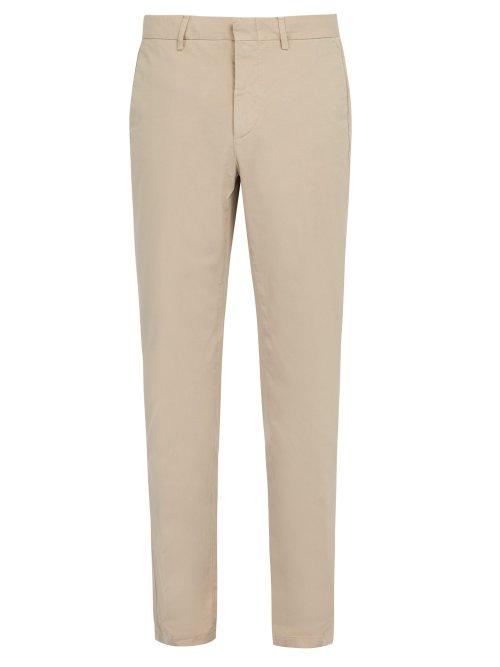 Matchesfashion.com Dunhill - Straight Leg Cotton Chino Trousers - Mens - Beige