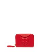 Matchesfashion.com Anya Hindmarch - Chubby Heart Small Leather Wallet - Womens - Red