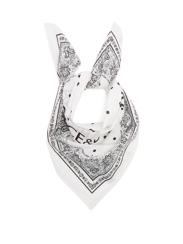Dolce & Gabbana Logo-print Cotton Bandana Scarf