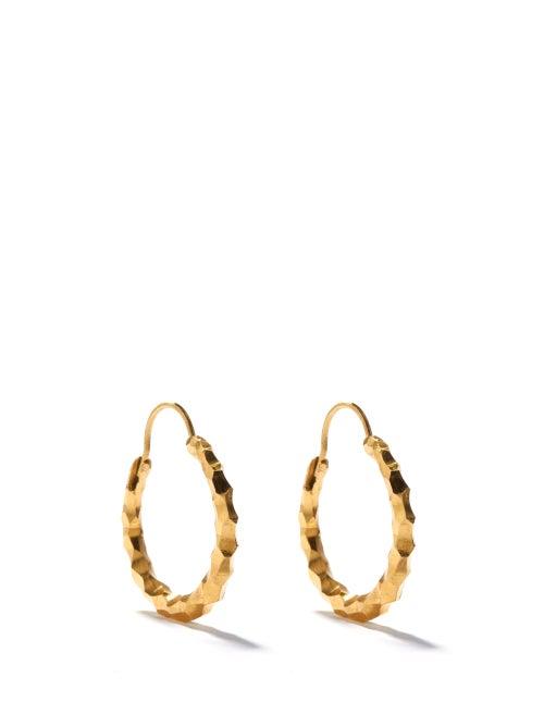 Ladies Jewellery All Blues - Snake Large Thin 18kt Gold-vermeil Earrings - Womens - Gold