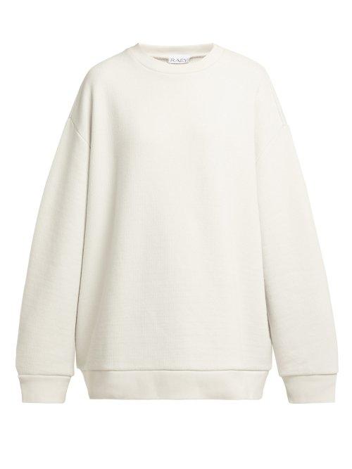 Matchesfashion.com Raey - Crew Neck Japanese Jersey Sweatshirt - Womens - Grey