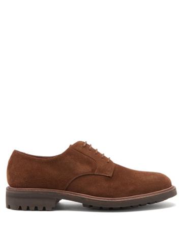 Matchesfashion.com O'keeffe - Felix Suede Derby Shoes - Mens - Dark Brown