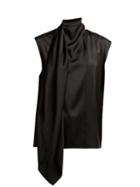 Matchesfashion.com Joseph - Birley Satin Crepe Blouse - Womens - Black