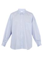 Comme Des Garcons Shirt Oversized Striped Cotton Shirt