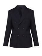 Matchesfashion.com Officine Gnrale - Raphael Double Breasted Wool Blazer - Mens - Navy