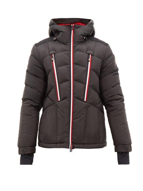 Matchesfashion.com Moncler Grenoble - Arnensee Tricolour Striped Down Filled Ski Jacket - Mens - Black