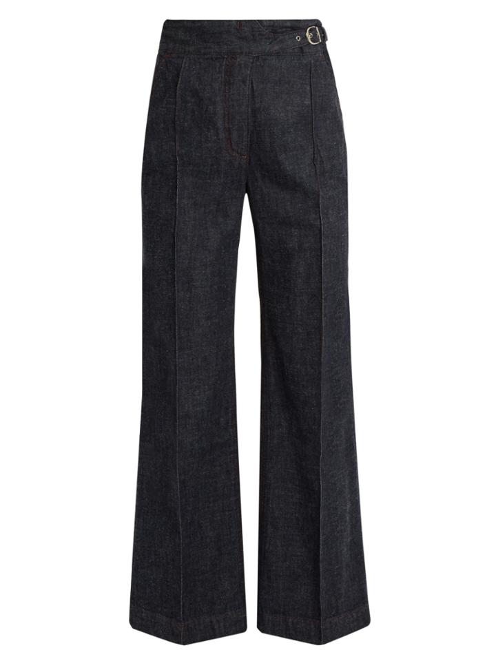 Rachel Comey Harlan High-rise Wide-leg Cotton Trousers