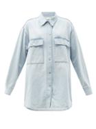 Matchesfashion.com Raey - Oversized Denim Shirt - Womens - Blue