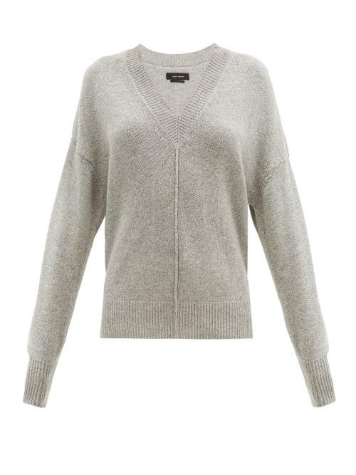 Matchesfashion.com Isabel Marant - Amy Cashmere-blend Sweater - Womens - Light Grey