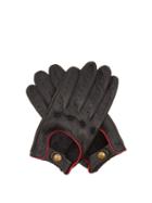 Matchesfashion.com Dents - Delta Leather Driving Gloves - Mens - Black