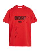 Givenchy Columbian-fit Destroyed Cotton T-shirt
