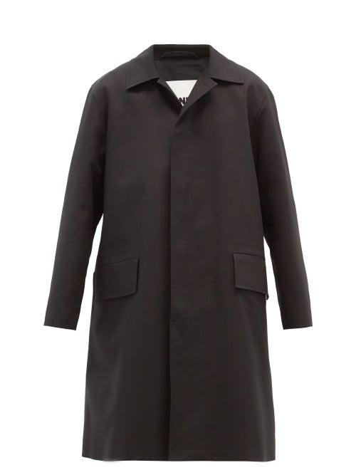 Matchesfashion.com Jil Sander - Single-breasted Cotton-gabardine Trench Coat - Mens - Black