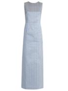 The Vampire's Wife Mermaid Striped Silk-blend Maxi Dress