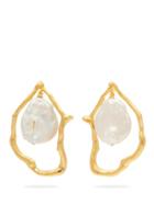 Matchesfashion.com Lizzie Fortunato - Formation Pearl Drop Earrings - Womens - Pearl