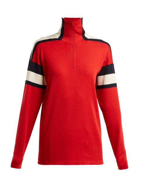 Matchesfashion.com Gucci - Striped Wool And Silk Blend Sweater - Womens - Red White