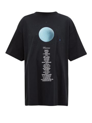 Matchesfashion.com Vetements - Uranus Oversized Cotton Jersey T Shirt - Womens - Black Multi