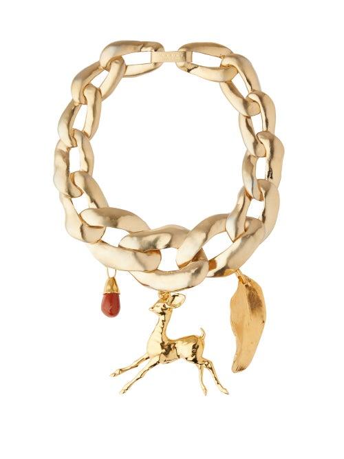 Matchesfashion.com Marni - Chunky Chain Link Necklace - Womens - Gold