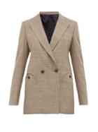 Matchesfashion.com Blaz Milano - Bonhomme Everyday Houndstooth Wool Blazer - Womens - Brown Multi