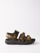 Tom Wood X Suicoke - Gga-vega Nylon And Faux-suede Sandals - Mens - Khaki