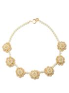 Shrimps - Areta Rope And Faux-pearl Necklace - Womens - Cream