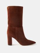 Gianvito Rossi - Piper 85 Suede Boots - Womens - Brown