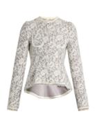 Erdem Gabrielle Lace-neoprene Peplum Jacket
