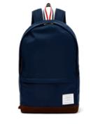Matchesfashion.com Thom Browne - Logo Patch Nylon Backpack - Mens - Navy