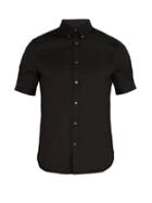 Matchesfashion.com Alexander Mcqueen - Brad Pitt Short Sleeve Poplin Shirt - Mens - Black