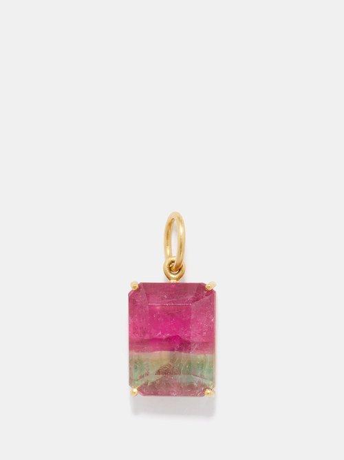 Irene Neuwirth - Gemmy Gem Tourmaline & 18kt Gold Charm - Womens - Pink Multi