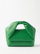 Jw Anderson - Twister Medium Leather Cross-body Bag - Womens - Green