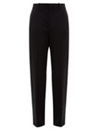Matchesfashion.com Balenciaga - Tailored Mid Rise Wool Twill Trousers - Mens - Black