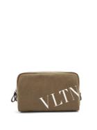 Valentino Logo-print Canvas Wash Bag