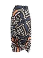 Vivienne Westwood Anglomania Eight Nomad Checked Cotton Skirt
