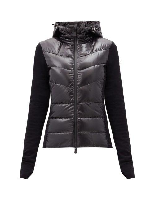 Matchesfashion.com Moncler Grenoble - Logo-patch Down-filled Soft-shell Hooded Jacket - Womens - Black