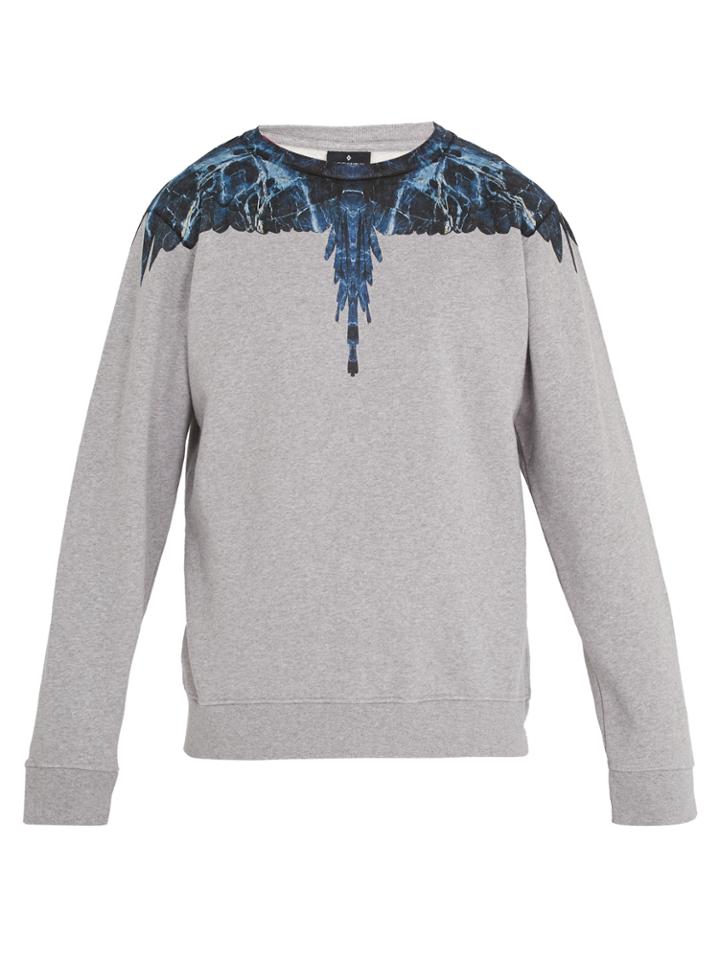 Marcelo Burlon Amell Crew-neck Cotton Sweatshirt